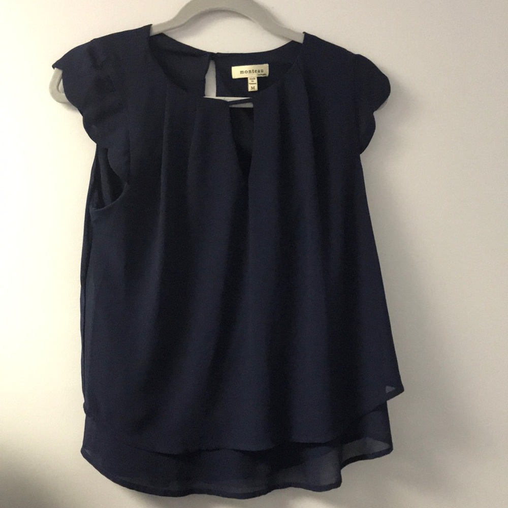Navy blue blouse